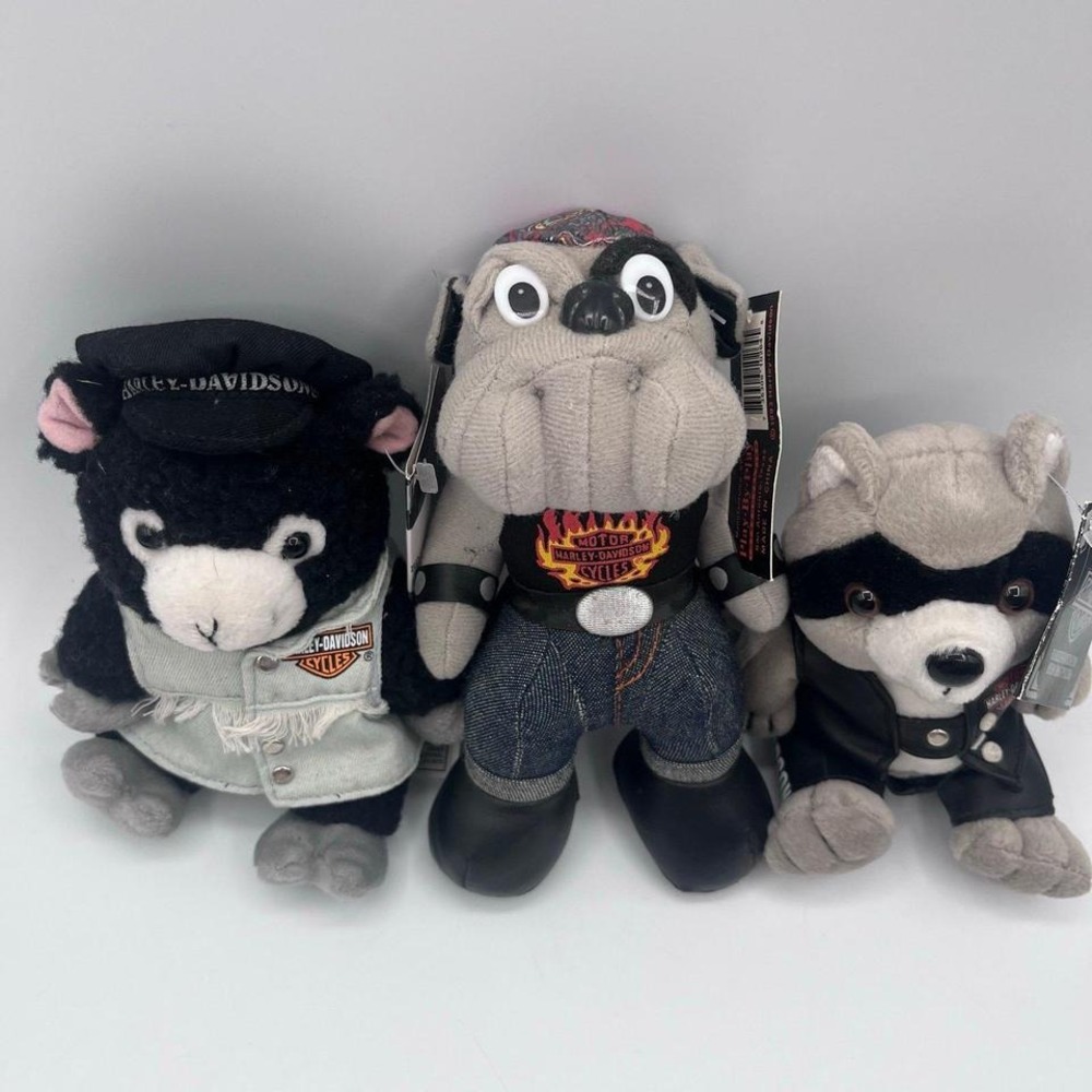 VTG Harley-Davidson Plush‎ Lot – 3 Stuffed Animals  with tags - Picture 2 of 7